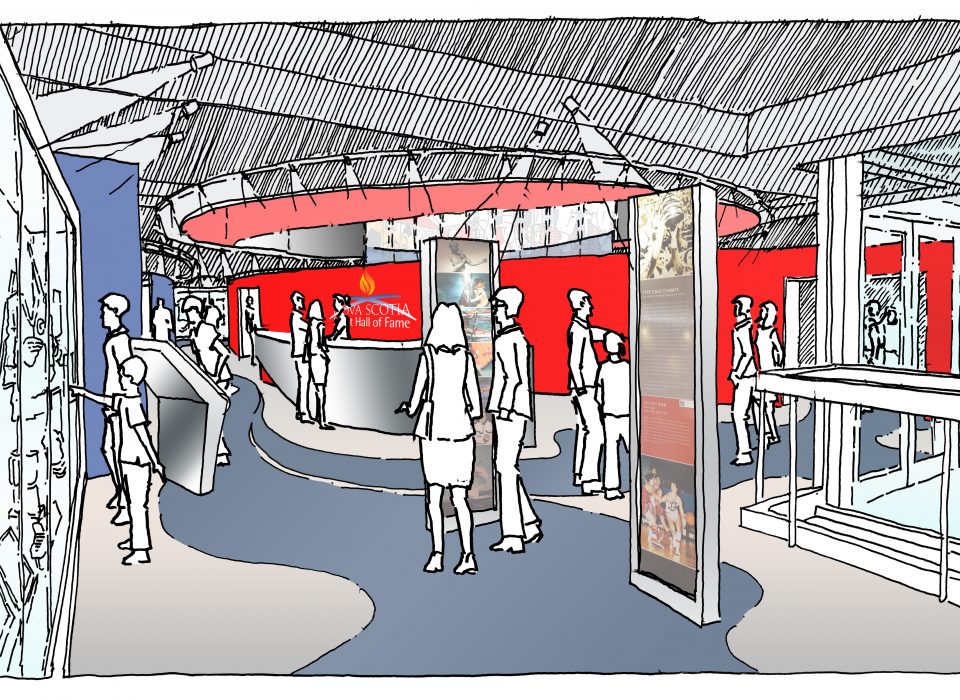 Design rendering of the future Nova Scotia Sports Hall of Fame