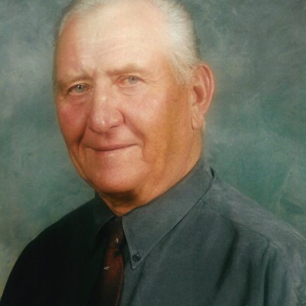 Portrait of Ernie Weimer on green background.